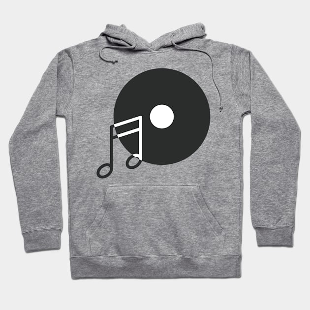 Vinyl Musical Note Hoodie by MajorCompany